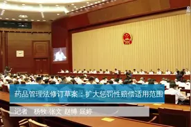 药品管理法修订草案：扩大惩罚性赔偿适用范围视频封面
