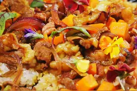 「养生厨房」今日菜谱——《私房手抓饭》图片