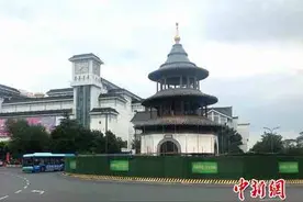 江苏扬州明代文昌阁大修 三层屋面重现古貌图片