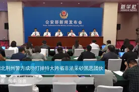 湖北荆州警方成功打掉特大跨省非法采砂黑恶团伙视频封面