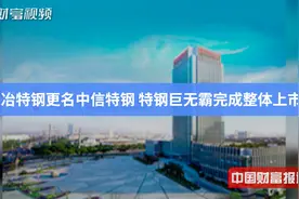 【中国财富报道】大冶特钢更名中信特钢 特钢巨无霸完成整体上市视频封面