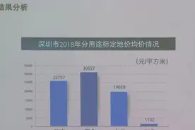 深圳在全国率先全面应用标定地价 公共住房用地土地价格下降一半图片