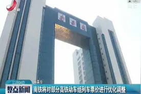 南铁将对部分高铁动车组列车票价进行优化调整视频封面