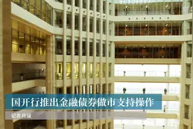 国开行推出金融债券做市支持操作视频封面