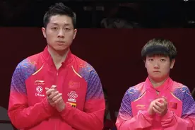 临时搭档也无解，许昕/孙颖莎夺直通赛混双冠军图片