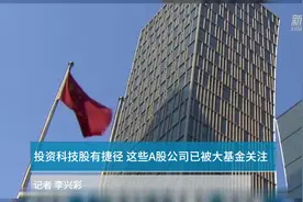 投资科技股有捷径！这些A股公司已被大基金关注视频封面