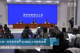 人社部：对开发毕业生见习岗位企业政策补贴视频封面