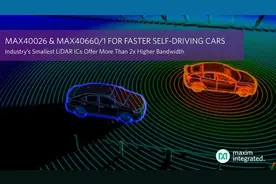 Maxim发布业界最小的LiDAR IC，带宽提高2倍以上，加速自动驾驶汽车平台设计图片