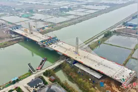 东苕溪大桥合龙 复工后浙江首个交通大项目贯通图片