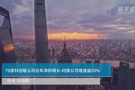 中国财富报道|70家科创板公司去年净利增长 49家公司增速逾20%视频封面