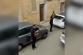 西班牙警察开启音乐巡逻模式，又唱又跳为缓解居家隔离紧张气氛视频封面
