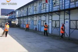 中国一冶钢构公司洪湖新滩厂房建设及配套工程全面复工图片