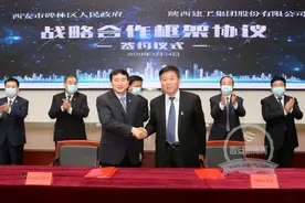 碑林区与陕西建工集团签署战略合作框架协议图片
