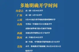 又有三省开学时间定了！2020开学时间表最新 2020各省正式开学几月几号图片