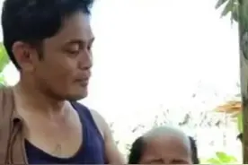 泰国父亲为儿子剪防疫发型，网友：小小年纪就有了成熟的发型图片