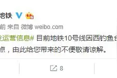北京地铁10号线因西钓鱼台至慈寿寺区间设备故障，影响部分列车晚点图片