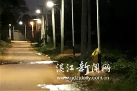为家乡捐建百盏路灯图片