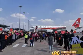 换我为你送花！医生妻子手捧蓝色绣球 迎接援湖北丈夫回家图片