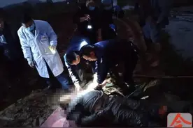 武宣一老汉不慎遭拖拉机重压，被救时肚子鼓鼓的……图片