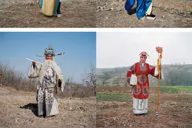 摄影师｜胡力：为什么是在丘陵上拍摄中原戏人图片