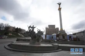 疫情下的乌克兰首都基辅图片