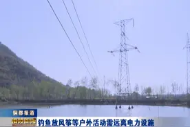钓鱼放风筝等户外活动 需远离电力设施图片