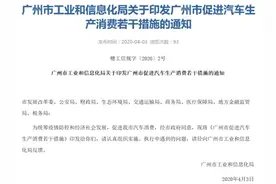 广州购新能源车补1万元 每月新增竞价车牌不少于1万个图片
