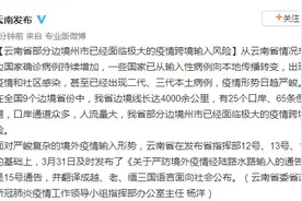云南：云南省部分边境州市已经面临极大的疫情跨境输入风险图片