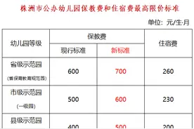 株洲公办幼儿园收费标准调整！教育部还有一个重要通知...图片