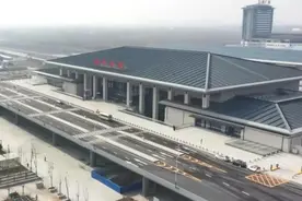 鲁南高铁曲阜东站广场及配套连接线工程收尾图片
