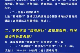 4月20日起杭州恢复限行“六问”图片