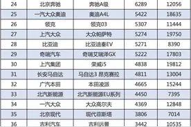 3月份汽车销量排行，多款豪华车型入围前十榜单图片
