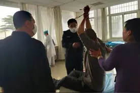 醉酒险些惹出大祸事，寒亭一男子酒后不慎割伤手腕图片