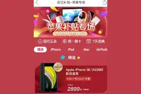 拼多多公布新iPhone SE补贴后价格：2899元起图片