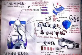 抗疫中的化学！高中生手抄报惊艳150名听课老师图片