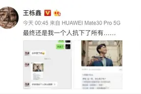 王栎鑫发出和太太的聊天记录，吐槽老婆追星李现图片