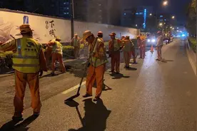 工程车频繁行驶造成道路破损，杭州正在集中攻坚修复图片