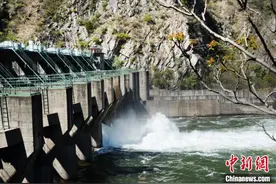黄河水抵达北京门头沟 永定河山峡段展开山水画卷图片