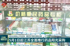 江苏即将推行药品阳光采购：公平竞争，降低价格，完善监督！视频封面