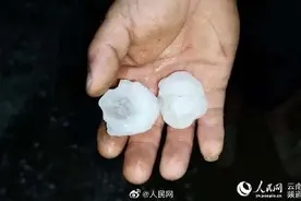 云南屏边县遭巨型冰雹突袭 车窗玻璃完全碎裂图片
