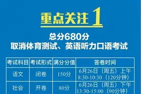 浙江宁波中考取消体育测试、英语听力口语考试图片