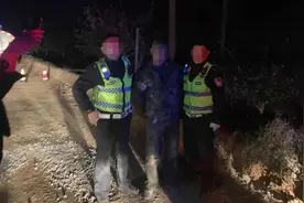 遇交警查酒驾，烟台一司机打开车门甩下老婆孩子撒腿就跑图片