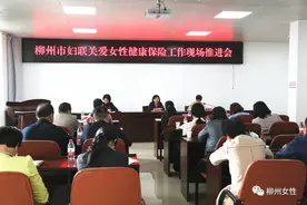 柳州市妇联召开关爱女性健康保险工作现场推进会图片
