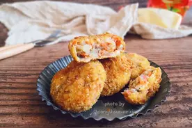 可乐饼：酥脆香软，真的超级无敌好吃图片