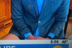 记者早新闻连线直播露光腿短裤没察觉 观众：没法集中注意力听报道图片