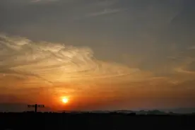 醉美夕阳红图片