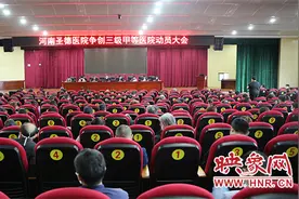 河南圣德医院召开争创三甲医院动员大会图片