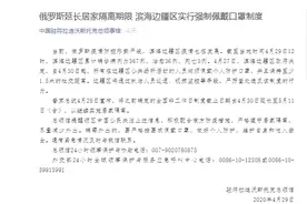 俄罗斯延长居家隔离期限，中国驻俄领馆提醒中国公民尽量减少外出图片