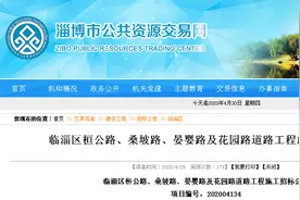 临淄区4条城市道路改造提升，工期1-4个月图片