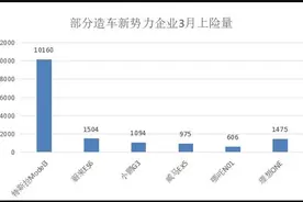 国产特斯拉能量多大？3月新势力五款主力车型销量仅为其一半图片